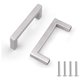 thumbnail image 2 of Manija del gabinete de cocina de 2 piezas, manija de los muebles manija del cajón manija de la puerta del armario de acero inoxidable plateado, plata, 10*20*96mm, 2 of 4