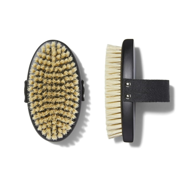 Keys Soulcare Energizing Dry Body Brush Exfolia suavemente y abre los poros para una piel suave, tersa, brillante y resplandeciente Vegano Sin crueldad