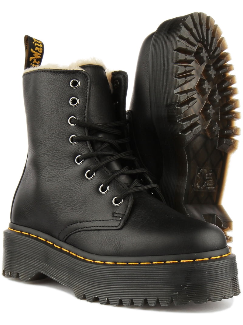 Dr Martens Jadon FL Women's Leather Platform Boot With Zip In