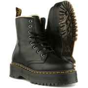 Dr Martens Jadon FL Womens Leather Platform Boot With Zip In Black Size 8.5