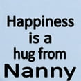 thumbnail image 2 of CafePress - Happiness Is A Hug From Nanny Body Suit - Baby Light Bodysuit, Size Newborn - 24 Months, 2 of 4