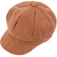 thumbnail image 2 of Women Vintage Newsboy Cabbie Peaked Beret Cap Warm Baker Boy Visor Hat Flat Cap, 2 of 4