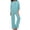 Light Blue, variant on Women's Linen Two Piece Casual Set Breathable Loose Home and Outfit