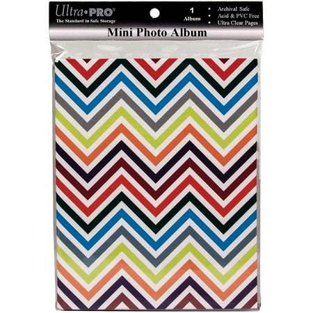 Ultra Pro Mini Photo Album 4"X6" -Chevron Rainbow