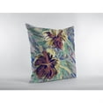 thumbnail image 2 of Hawaiian Flowers Throw Pillow with Removable Cover in Orange and Yellow 16x16, 2 of 5