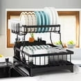 thumbnail image 6 of WERSEON Dish Racks for Kitchen Counter, Stainless Steel Kitchen Dish Drying Rack with Drainboard, Detachable Dish Drainers with Utensil Holders, 6 of 10