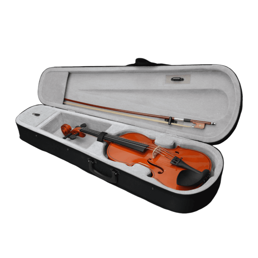Tcbosik 15-Inch Viola Set for Beginners - Acoustic Viola Kit with Case, Bow and Rosin, Nature Color