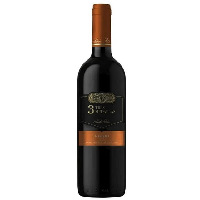 Pack de 2 Vino Tinto 3 Medallas Carmenere 750 ml