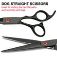 thumbnail image 5 of ZDM Professional Dog Grooming Scissors Set Stainless Steel Dog Grooming Kit - Thinning, Curved Scissors and Comb for Dog Cat Pet (Black 5 in1), 5 of 6
