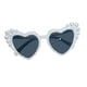 thumbnail image 1 of Gafas de sol para mujer, creativas gafas de sol tipo ojo de gato para vacaciones, conciertos, invierno. blanco gris, 1 of 9