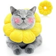 thumbnail image 1 of Manunclaims Cat Recovery Collar - Cute Pineapple Neck Cat Cones After Surgery, Adjustable Cat E Collar, Surgery Recovery Elizabethan Collars for Kitten and Cats, E-Collar, Sunflower Shape, 1 of 8