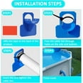 thumbnail image 5 of 2 Pcs Swimming Pool Pipe Holders Fits 1.5'(MAX)- Happon Self-Adhesive Pool Hose Support Brackets with Hose Clamps and Cable Ties-Pool Hoses Accessories for Above Ground Pools,Preventing Pipes Sagging, 5 of 7