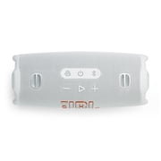 JBL CHARGE 6 Bluetooth Speaker & divvi! Premium Hard Case Bundle - White