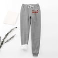 thumbnail image 2 of IROINNID Savings Fleece Sweatpants for Women Fleece Christmas Wine Glass Print Leggings Drawstring Waist Thick Warm Elastic Pants with Pockets,Dark Gray, 2 of 9