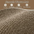 thumbnail image 3 of SIXHOME Non-Slip Kitchen Rug, Washable 17"x30" Twill Floor Mat, Half Circle Design for Sink, Laundry, Brown, 3 of 7