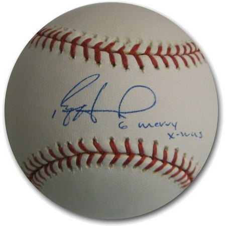 Sport Image Authentic Autographed Major League Baseball, Ryan Howard Inscribed Merry Christmas