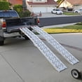 thumbnail image 3 of Clevr  7.5' Set of 2 Truck ATV Folding Aluminum Loading Ramps, 90" Long 1500 lbs, 3 of 7