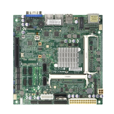 Supermicro X10SBA-L-B Intel Celeron J1900 2.42GHz/ Intel J1900/ DDR3/ USB3.0/ A&V&2GbE/ Mini-ITX Motherboard & CPU