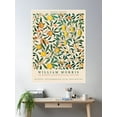 thumbnail image 2 of William Morris Poster Print Flower Leaf Fruit Bird, William Morris Fruit Pomegranate Poster Wall Art, Modern Wall Decor For Living Room Bedroom, 8x12 UNFRAMED, 2 of 3