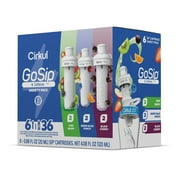 Cirkul GoSip Flavor Cartridge Variety Pack, 6-Pack (2 Berry Blue Punch, 2 Kiwi Berry, 2 Black Cherry)
