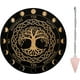 thumbnail image 1 of Péndulo de estrella de 19,8 cm, tabla de radiestesia de madera con péndulos de cuarzo rosa, herramientas de adivinación para decoración espiritual - Árbol de la Vida, 1 of 9