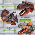 thumbnail image 3 of Dinosaur Hand Puppet Gloves Soft Silicone Triangle Dragon King Dragon Children's Simulation Animal Model Boys Toy Direct From Ma, 3 of 5