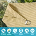 thumbnail image 5 of Jane Stone 12'X20' Rectangle Curved Edge Sun Sail,185 GSM HDPE 95% UV Block Breathable Canopy for Patio Garden Backyard,Beige, 5 of 7