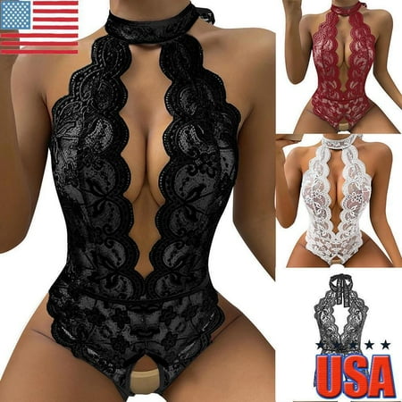 

Women‘s Sexy Lace Lingerie Set Nightwear Thong Babydoll Lady Underwear Bodysuit