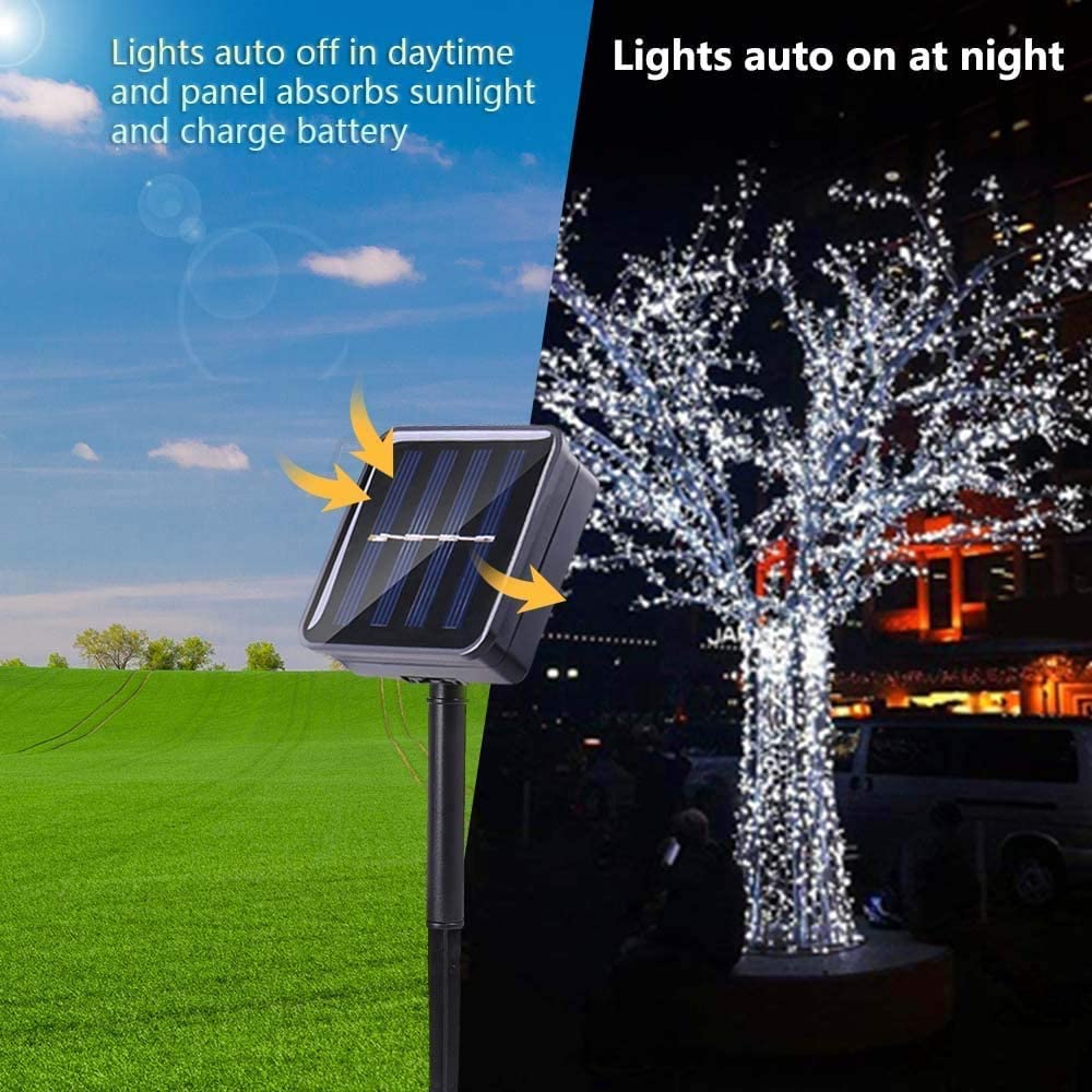 QiShi Solar LED Fairy String Lights 39 Ft photo 5