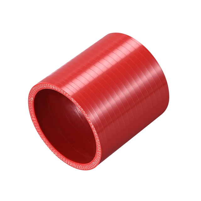 Unique Bargains 60mm 2.36' ID Universal Auto Straight Silicone Coupler Turbo Pipe Replacement 76mm Red