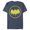 Navy Blue Heather, variant on Men's Batman Logo Cute Cartoon  Graphic Tee Navy Blue Heather 3X Large