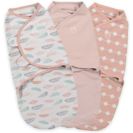 SwaddleMe by Ingenuity Original Swaddle Wrap - Coral Days - S/M - 3pk