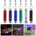 thumbnail image 1 of enjoywould UV Flashlight Keychain Mini Battery Operated Portable Multifunctional Anti-fake Money Detection Metal Black Lamp Torch Key Ring Backpack Supplies, 1 of 5