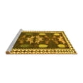 thumbnail image 2 of Ahgly Company Machine Washable Indoor Rectangle Persian Yellow Traditional Area Rugs, 7' x 10', 2 of 4