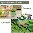thumbnail image 5 of FIASON 2 Pack Plastic 12 Inch Green with Brown Self-Watering Plant Pots for Indoor Outdoor, Large Flower Pots Include Drainage Holes, Watering Lip & Removable Saucer, 5 of 7