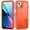 Orange+Clear, variant on iPhone 13 Case with Built-in Metal Kickstand, Dteck 3-Layer Full Body Protection [Without Screen Protector] Rugged Heavy Duty Durable Cover Case for Apple iPhone 13, Mint+Rose