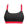 thumbnail image 4 of HCNTES Women's Ribbed Knit Spaghetti Strap Padded Swim Top for Beach Loving Women,L Black, 4 of 4