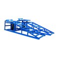 thumbnail image 3 of PreAsion Car Maintenance Ramp Auto Service Ramps Lifts Tool 1 Pair（3 Tons）Iron Material Car Repair Bracket with 5T Jack, 3 of 8