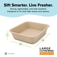 thumbnail image 3 of Kitty Sift Large Cat Sifter, Eco-Friendly Litterbox with Scoop - Pack of 6, 3 of 7