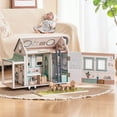 thumbnail image 6 of Robud Wooden Dollhouse with Wheels for Girls, Pretend Play RV Set Dollhouse Moveable with 10+Pcs Furniture Accessories, Gift for Kids Ages 3+, 6 of 9