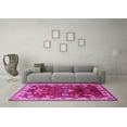 thumbnail image 3 of Ahgly Company Indoor Round Oriental Pink Industrial Area Rugs, 3' Round, 3 of 4