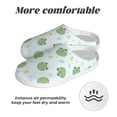 thumbnail image 6 of Fotbe Kawaii Frogs Pattern Women's Fuzzy Curly Fur Memory Foam Loafer Slippers Indoor Outdoor Slippers Winter Home Shoes-39/40, 6 of 7
