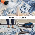 thumbnail image 4 of Blue Starfish Coastal Outdoor Rug 5x7 Ft, Non Slip Washable Area Rug, Eucalyptus Summer Nautical Shell Vintage Patio Rugs Carpet Runner, Large Floor Mat for Indoor/Outdoor Deck Porch Camping, 4 of 8