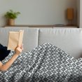 thumbnail image 3 of Grey Blue Soft Flannel Fleece Throw Blanket, Geometric Arrangement Bullseye Pattern Rhombuses Modern Illustration, Cozy Plush for Indoor and Outdoor Use, 50" x 70", Pale Blue and Grey, by Ambesonne, 3 of 5