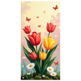 thumbnail image 1 of Cute Rabbits and Butterflies Backdrop Banner Photography Props Floral Spring Decor Background for Baby Showers Birthday Party Celebrations Decorations, 1 of 4