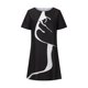 thumbnail image 4 of Vestido informal de manga corta con estampado de temperamento informal con cuello redondo para mujer Fridja  qw2360, 4 of 8