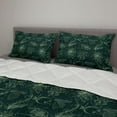 thumbnail image 2 of Nautical Comforter & Sham Bedding Set, Tropical Fish Underwater Plants Jellyfish and Seaweed Ocean Art, 3 pcs Duvet Set Microfiber Filling Quilt, 5 Sizes, Reseda Green Green, by Ambesonne, 2 of 4