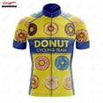 thumbnail image 5 of Maillot de ciclismo Donut Give Up para hombre, manga corta, reflectante, para ciclismo de montaña, para descenso, equipo profesional, novedad de verano, 5 of 5
