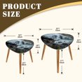 thumbnail image 5 of Triangle End Tables Set of 2 Taugl Gorge Salzburg Mountain Torrent Austrian Small Coffee Table, Tea Table, Nesting Tables for Living Room, 5 of 5