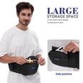 thumbnail image 4 of Portabebés YJOEKAP con bolsillos ergonómicos ajustables negros, 4 of 5